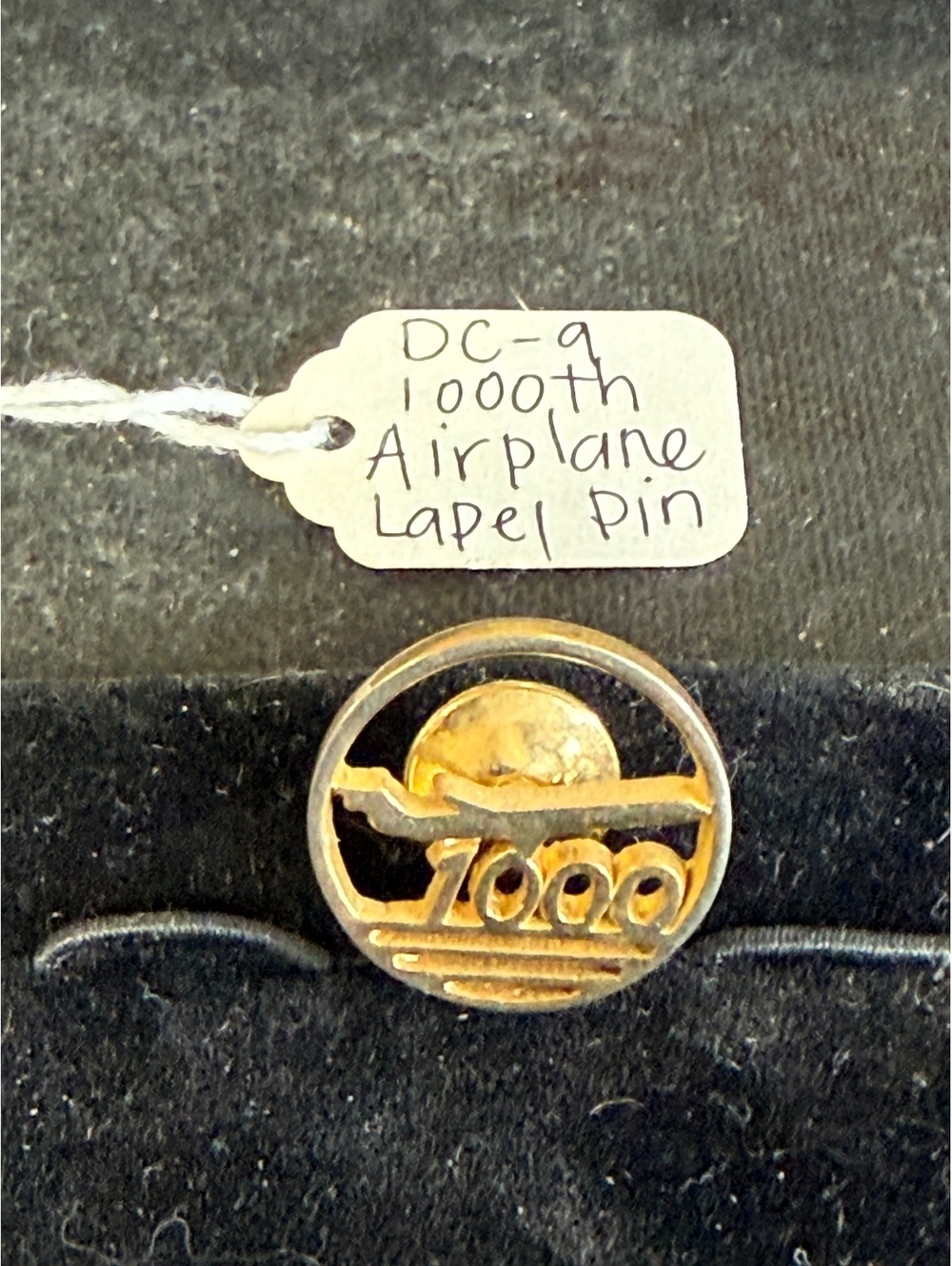 DC-9 1000th Airplane Lapel Pin